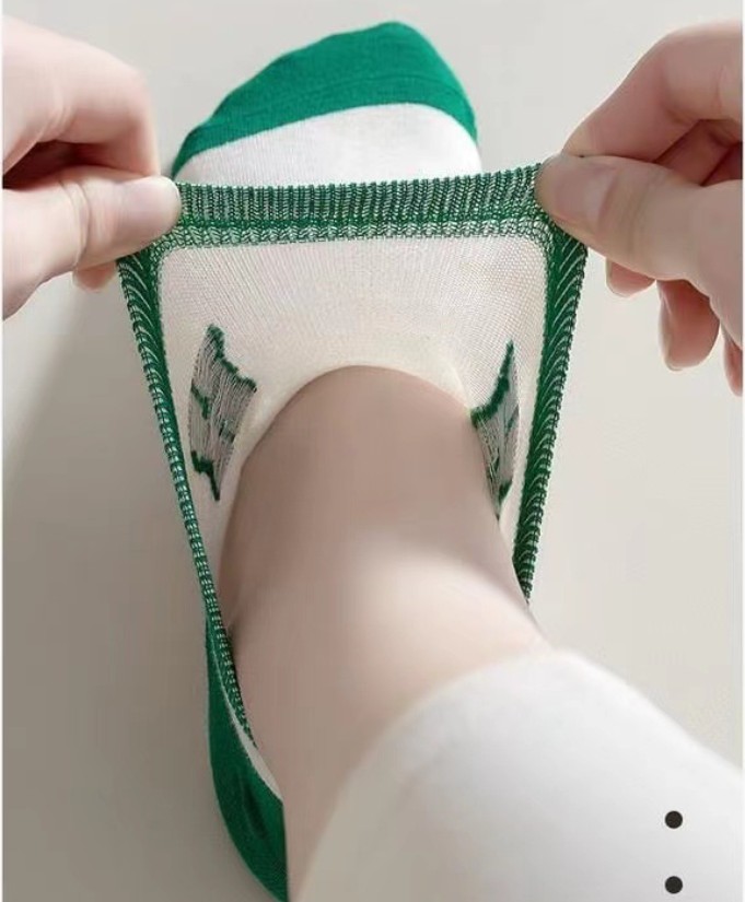 Womens Short Summer Cotton Low-Top Sports Boat Socks